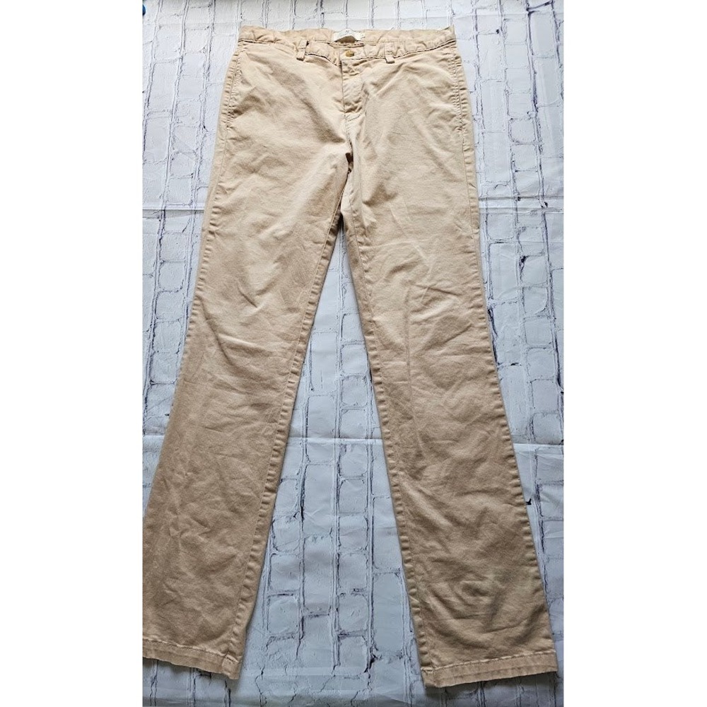 Arturo Calle Aiden Slim Fit Chino Pants Mens 32x32 Tan Khaki Cotton Trousers